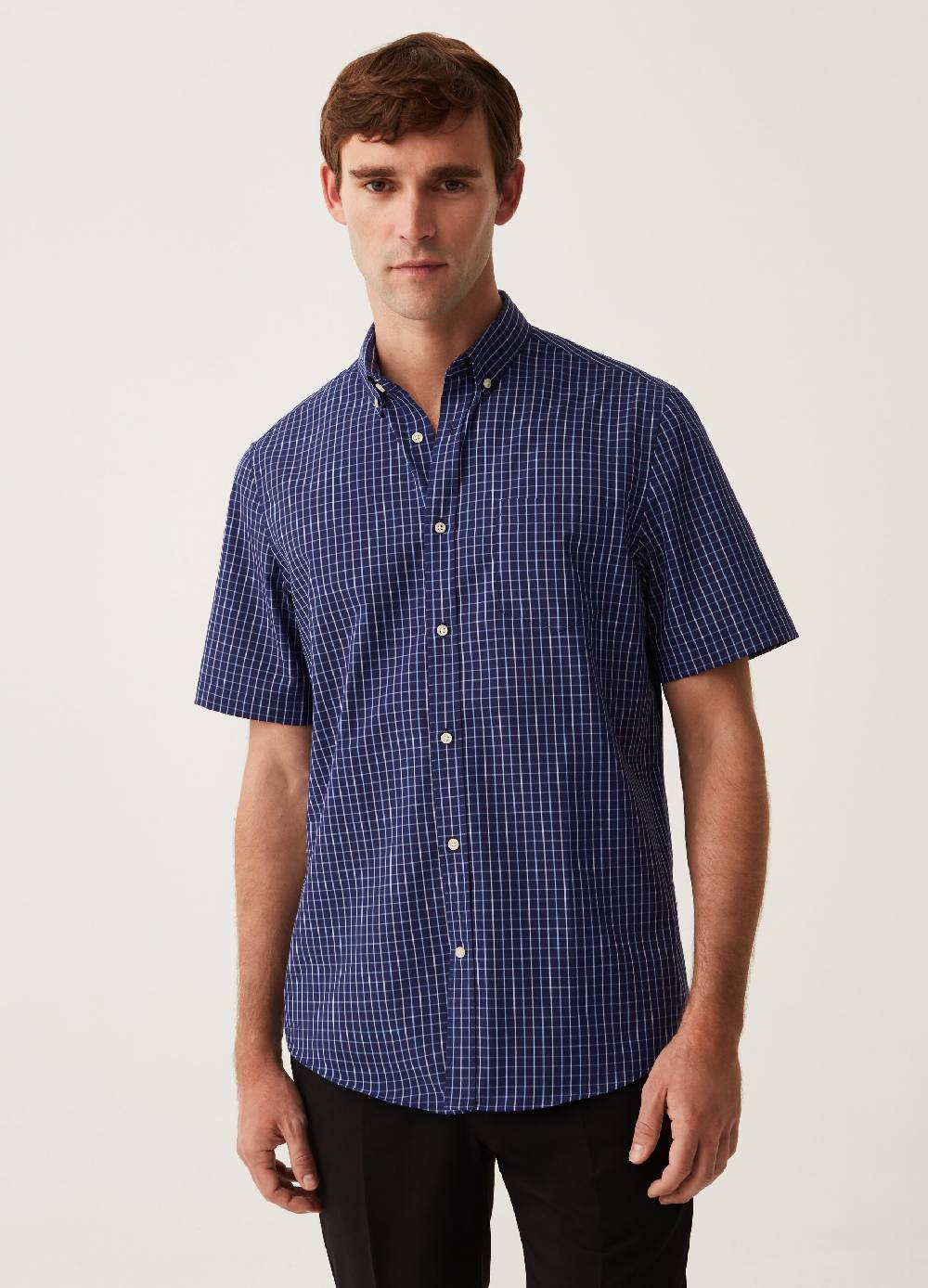 Ovs Camicia a maniche corte easy iron a quadretti