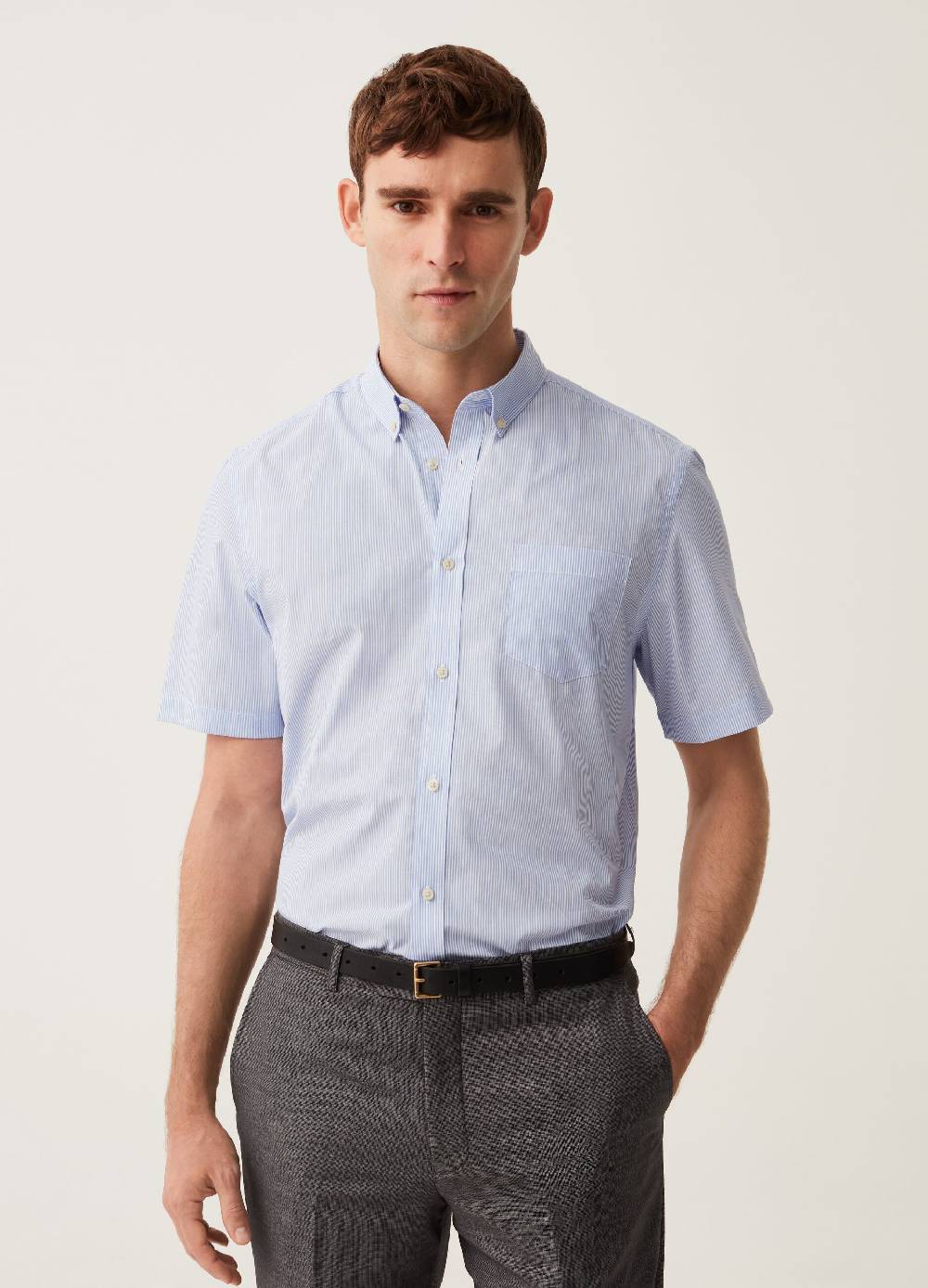 Ovs Camicia A Maniche Corte Easy Iron