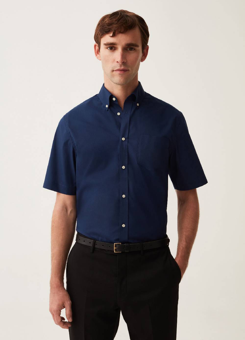 Ovs Camicia A Maniche Corte Easy Iron
