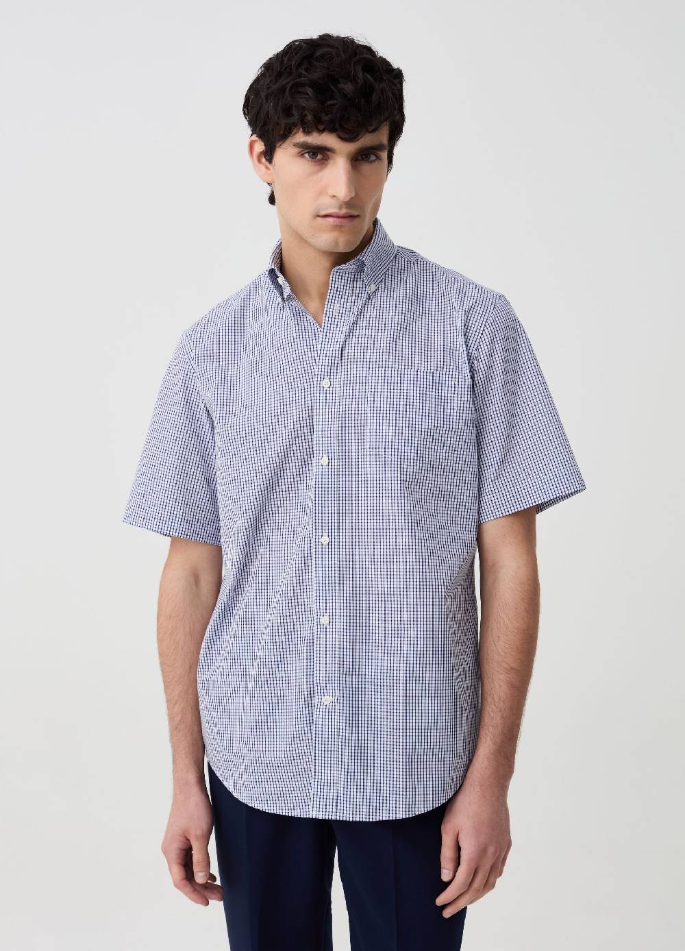 Ovs Camicia a maniche corte fantasia a quadretti