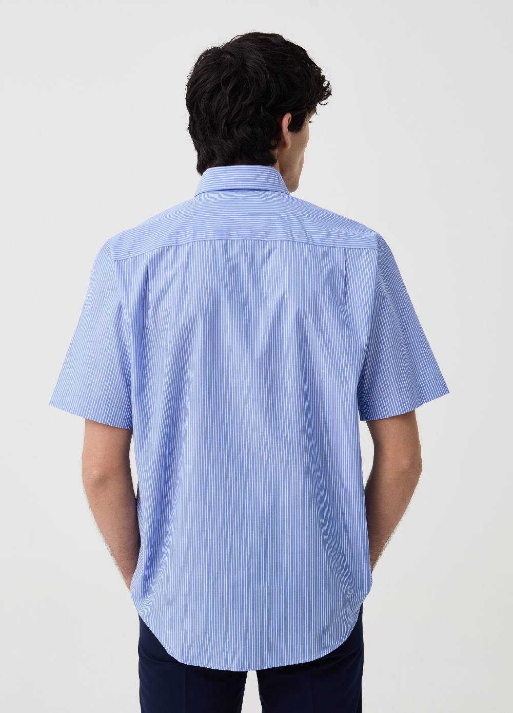 Ovs Camicia A Maniche Corte Fantasia A Righe