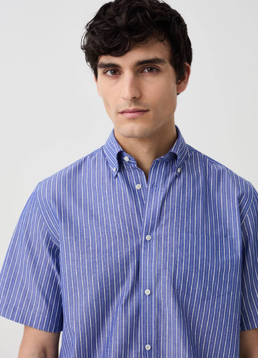 Ovs Camicia A Maniche Corte Fantasia A Righe