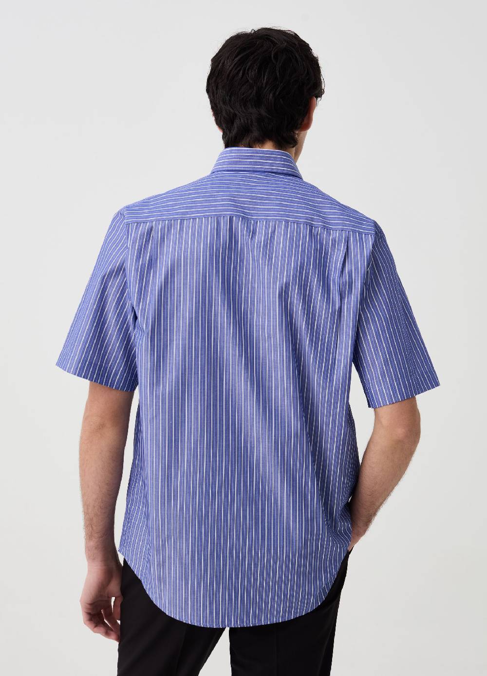 Ovs Camicia A Maniche Corte Fantasia A Righe