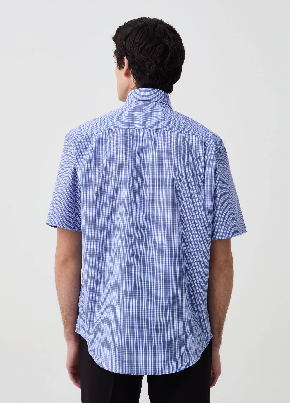Ovs Camicia A Maniche Corte Fantasia Micro Quadri