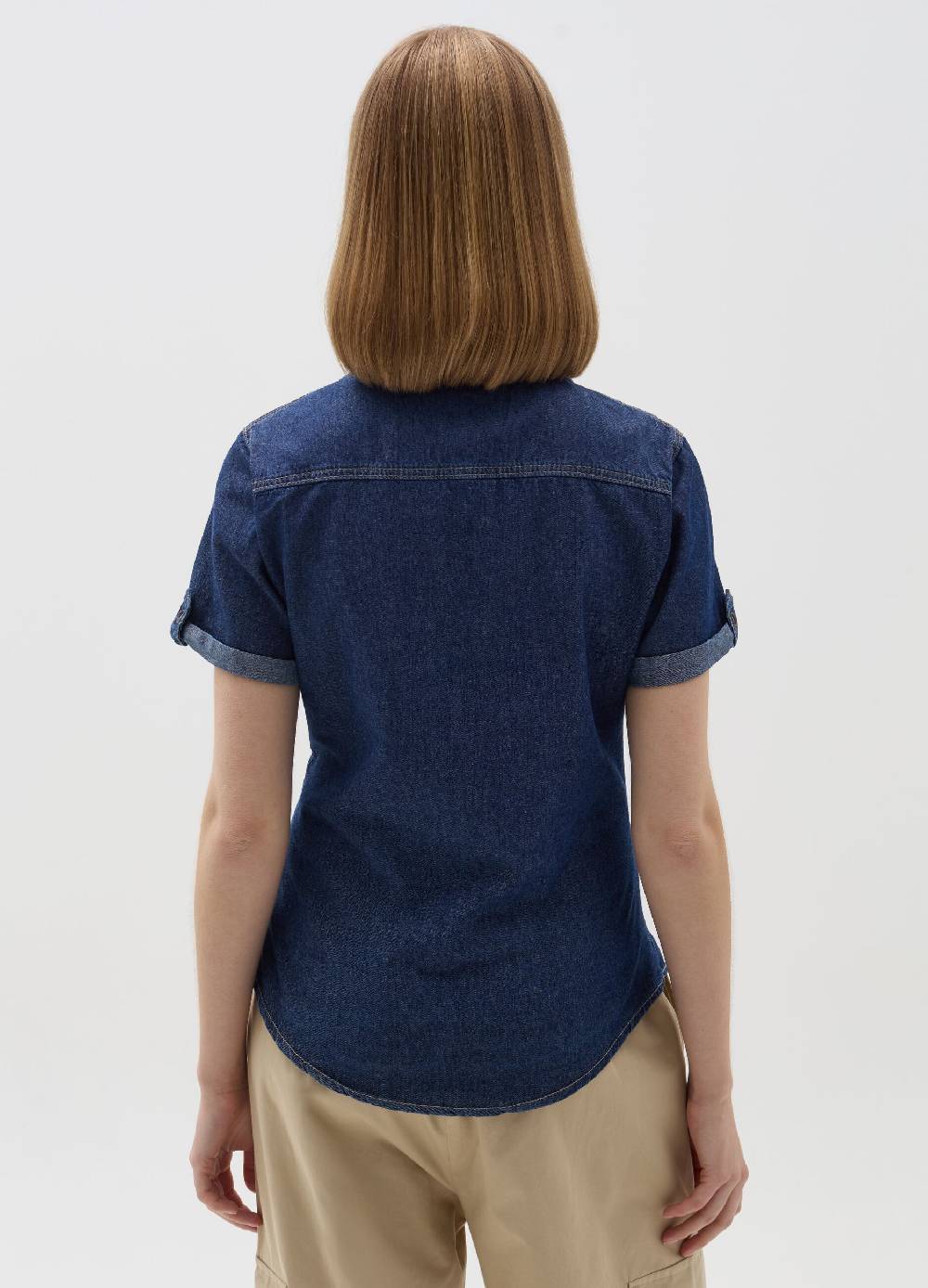 Ovs Camicia A Maniche Corte In Denim