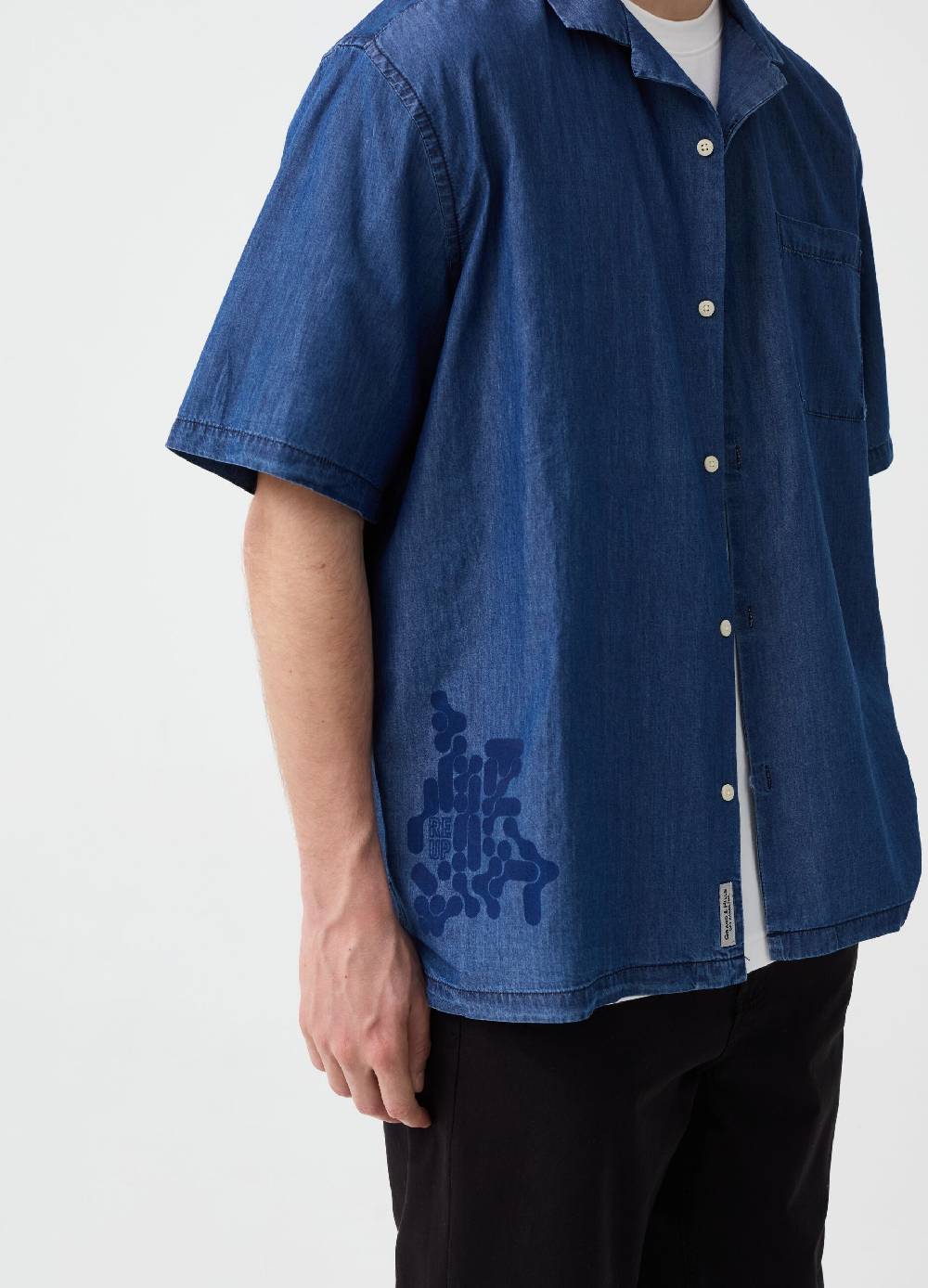 Ovs Camicia A Maniche Corte In Denim RE-UP