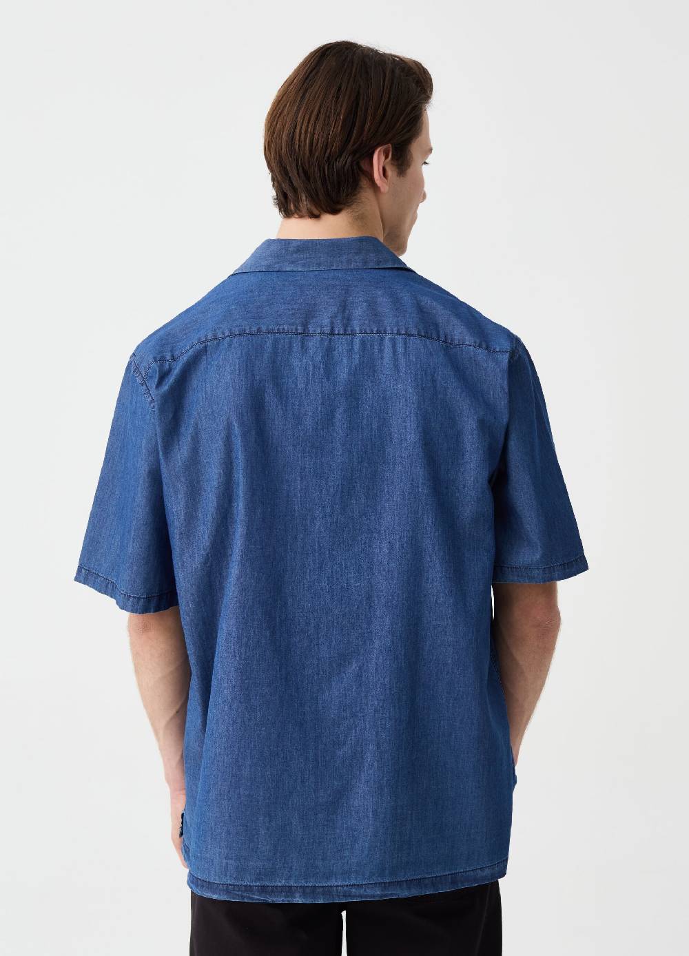 Ovs Camicia A Maniche Corte In Denim RE-UP