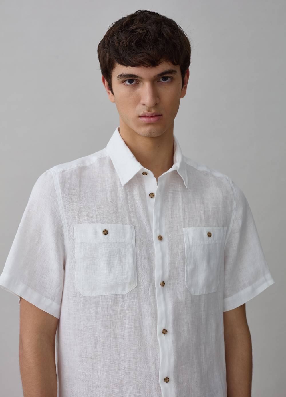 Ovs Camicia A Maniche Corte In Lino