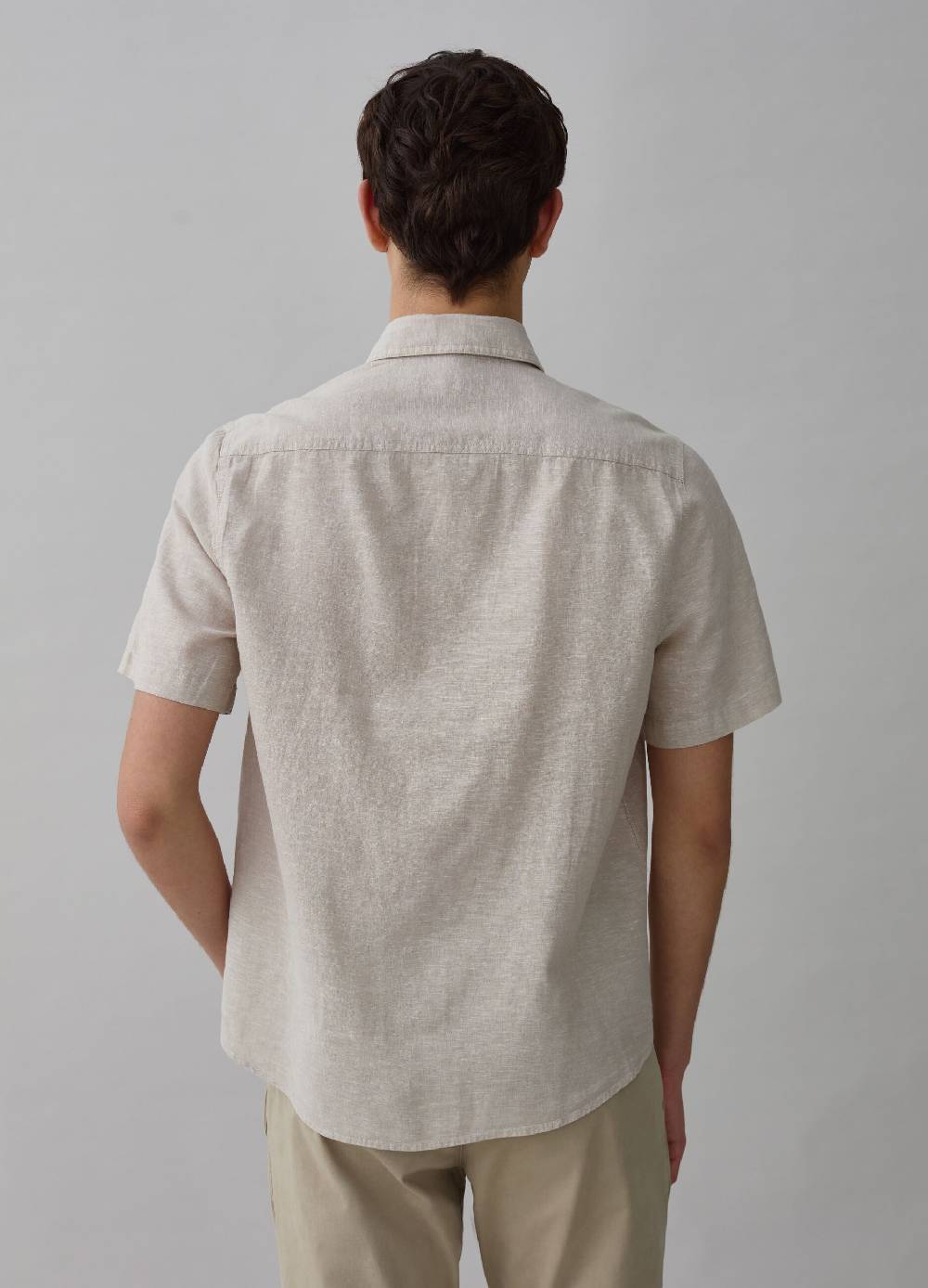 Ovs Camicia A Maniche Corte In Lino E Cotone