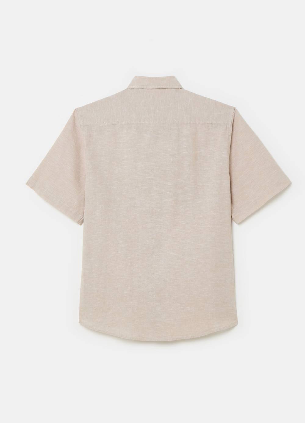 Ovs Camicia A Maniche Corte In Lino E Cotone