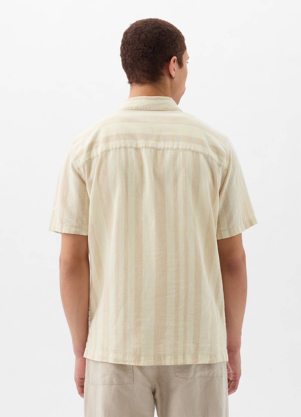 Ovs Camicia A Maniche Corte In Lino E Cotone