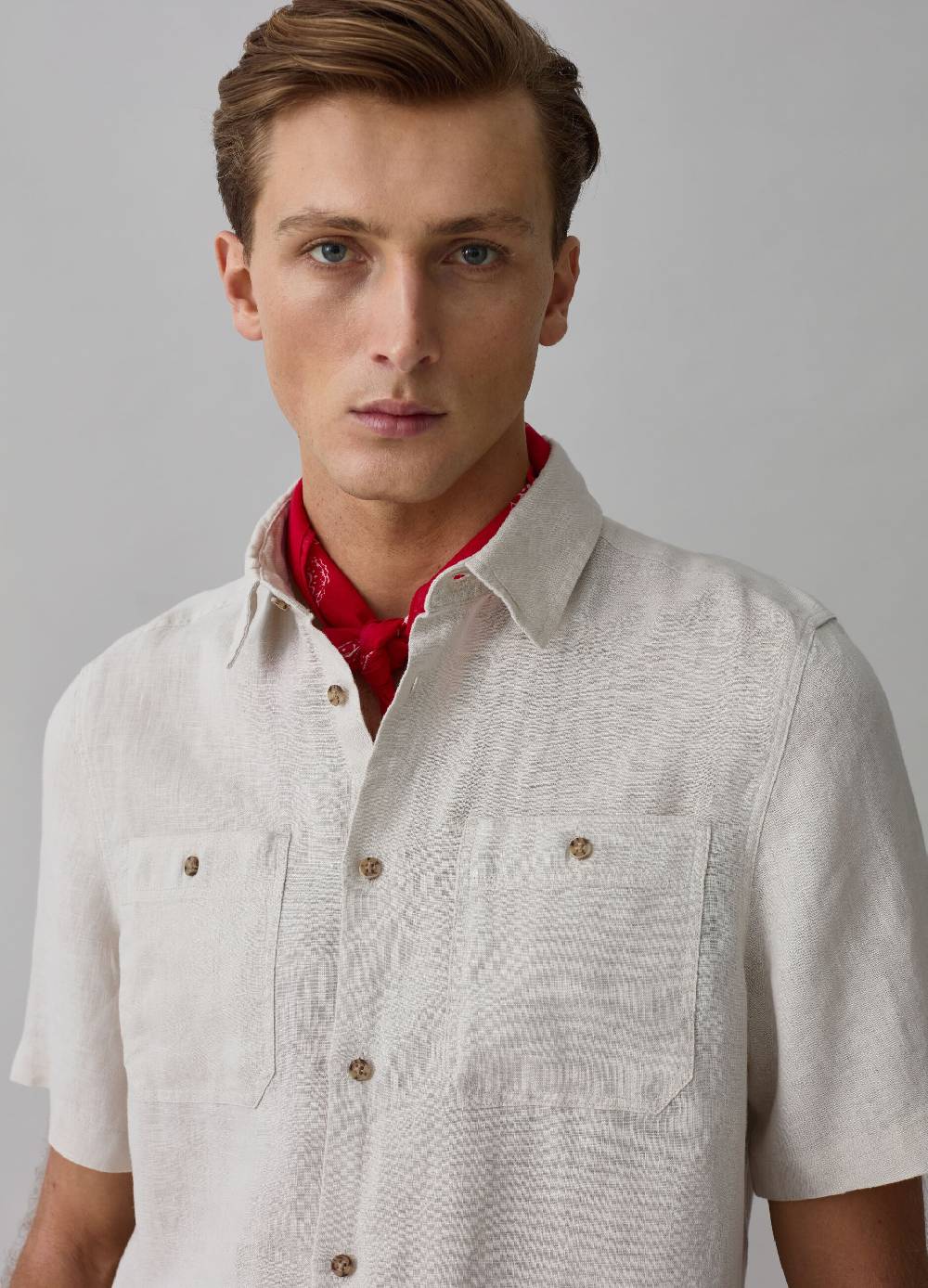 Ovs Camicia a maniche corte in lino