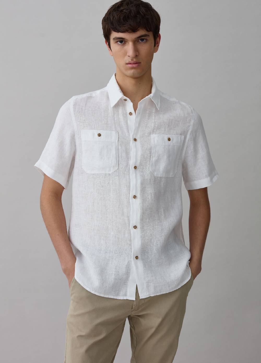 Ovs Camicia a maniche corte in lino