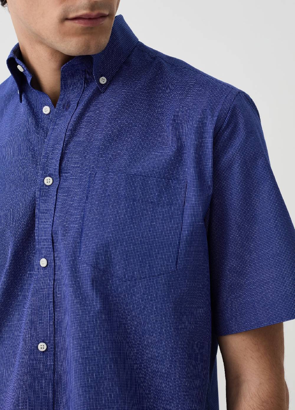 Ovs Camicia A Maniche Corte Micro Fantasia
