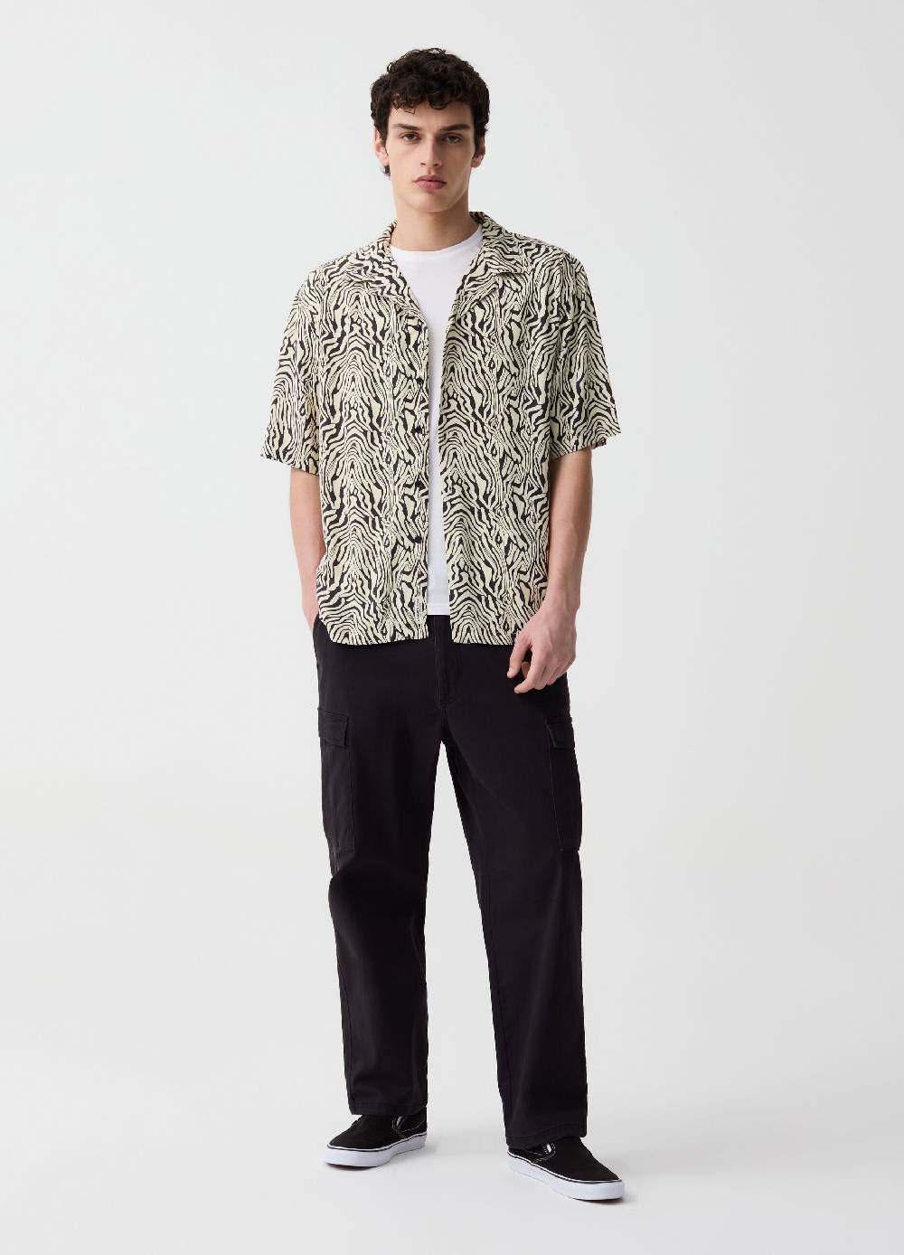 Ovs Camicia A Maniche Corte Stampa Animalier