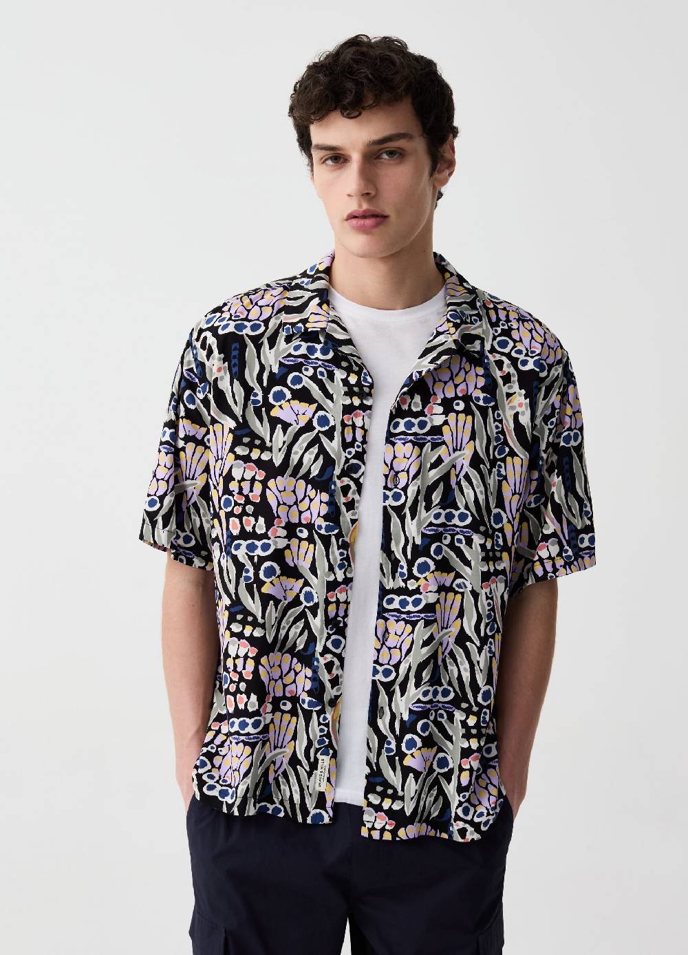 Ovs Camicia A Maniche Corte Stampa Floreale