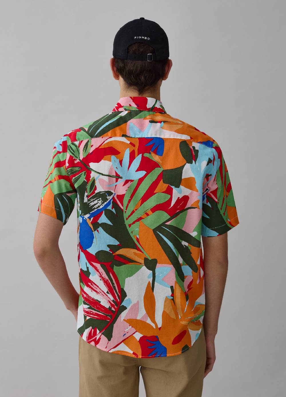 Ovs Camicia A Maniche Corte Stampa Foliage