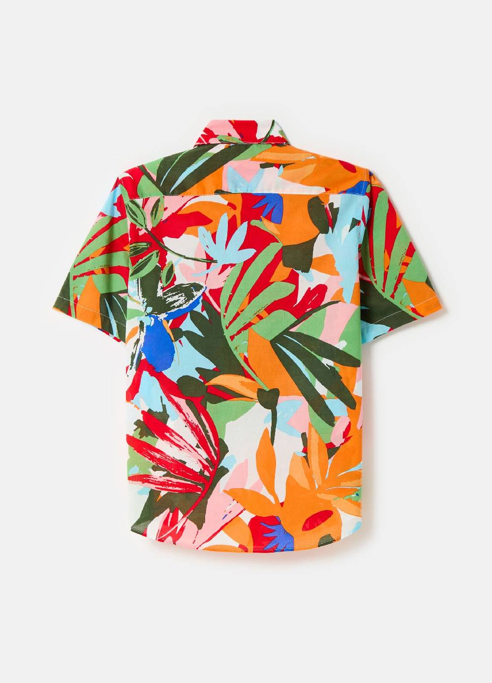 Ovs Camicia A Maniche Corte Stampa Foliage