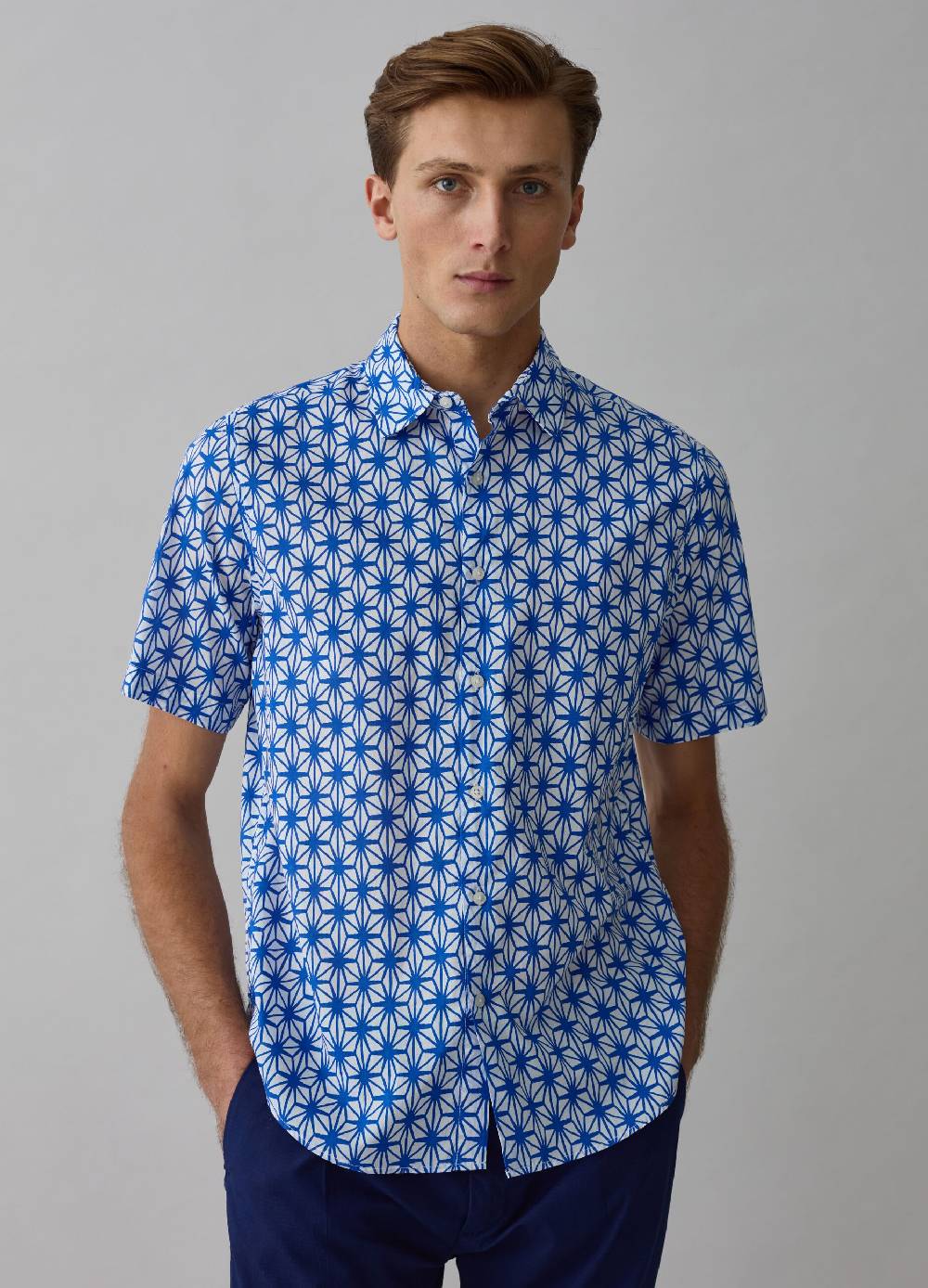 Ovs Camicia A Maniche Corte Stampa Geometrica