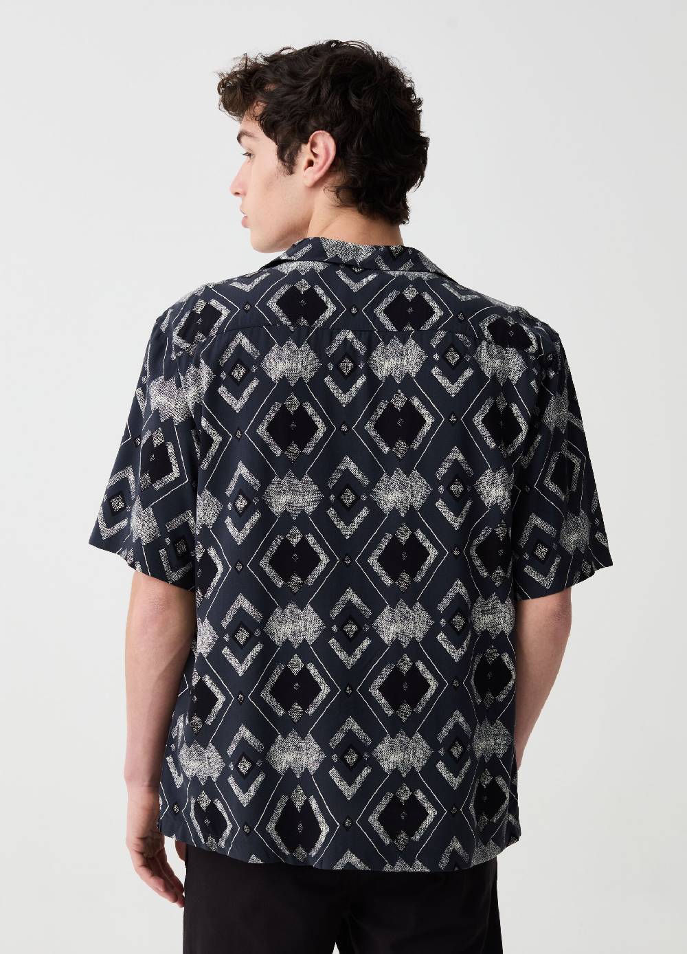 Ovs Camicia A Maniche Corte Stampa Geometrica