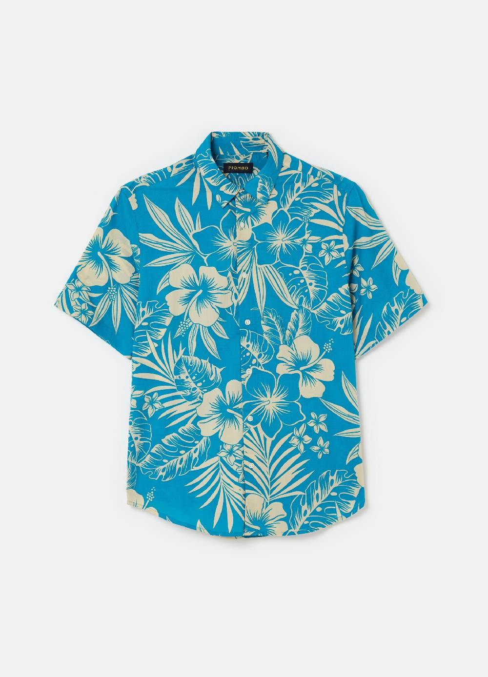 Ovs Camicia A Maniche Corte Stampa Hibiscus