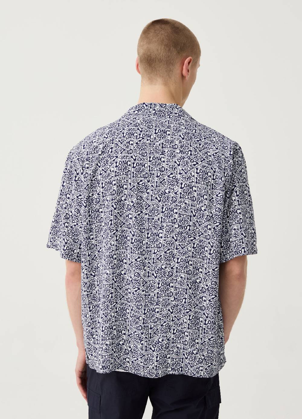 Ovs Camicia A Maniche Corte Stampa Logo All-over