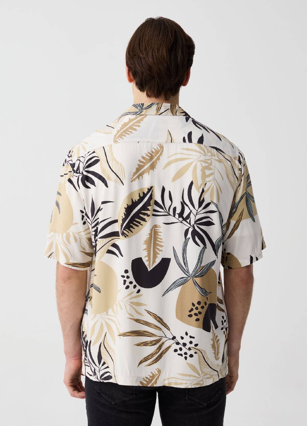 Ovs Camicia A Maniche Corte Stampa Tropicale