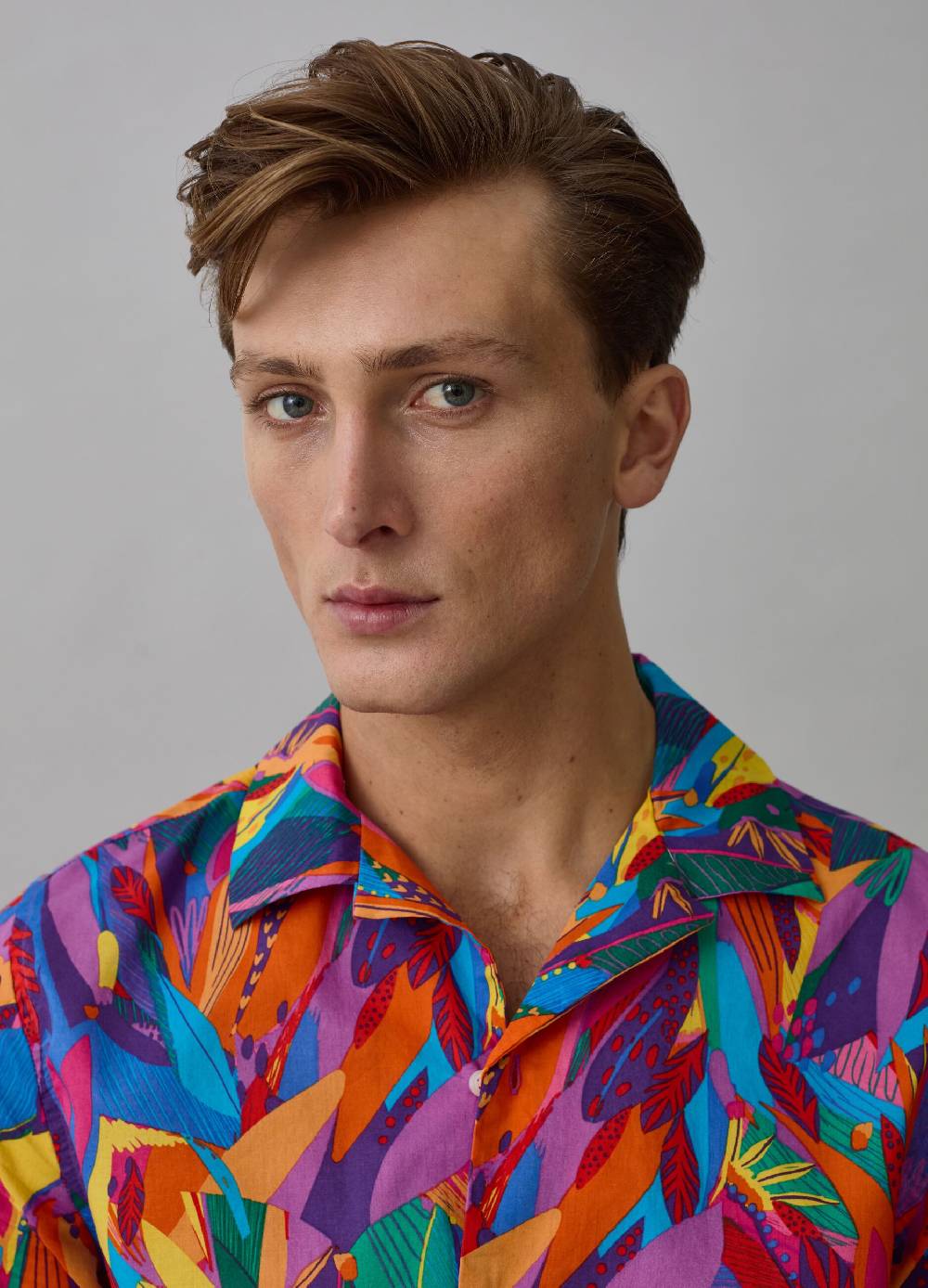 Ovs Camicia A Maniche Corte Stampa Tropicale
