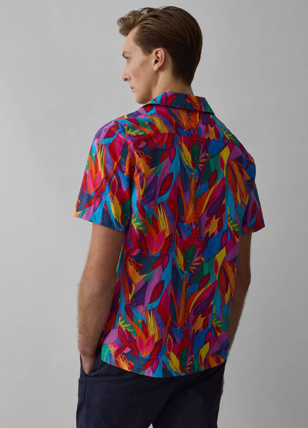 Ovs Camicia A Maniche Corte Stampa Tropicale
