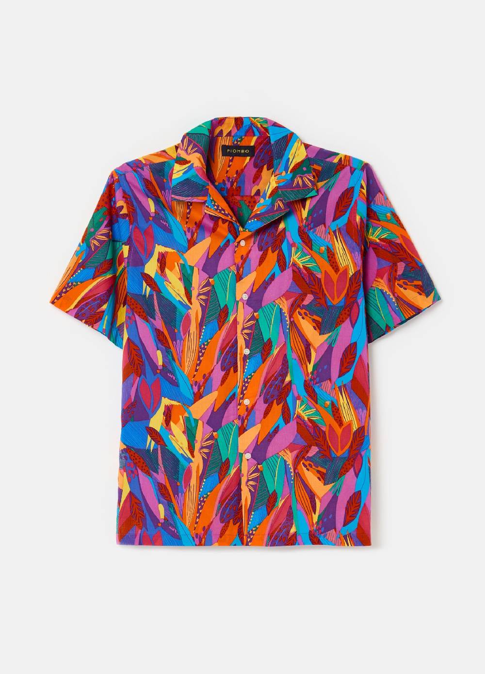 Ovs Camicia A Maniche Corte Stampa Tropicale