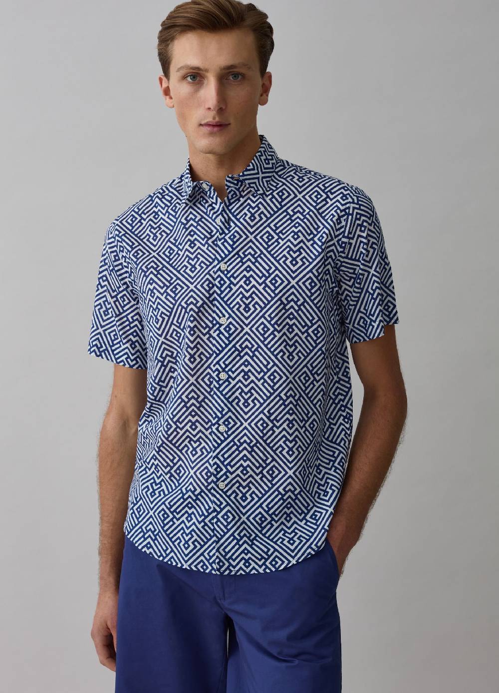 Ovs Camicia a maniche corte stampata