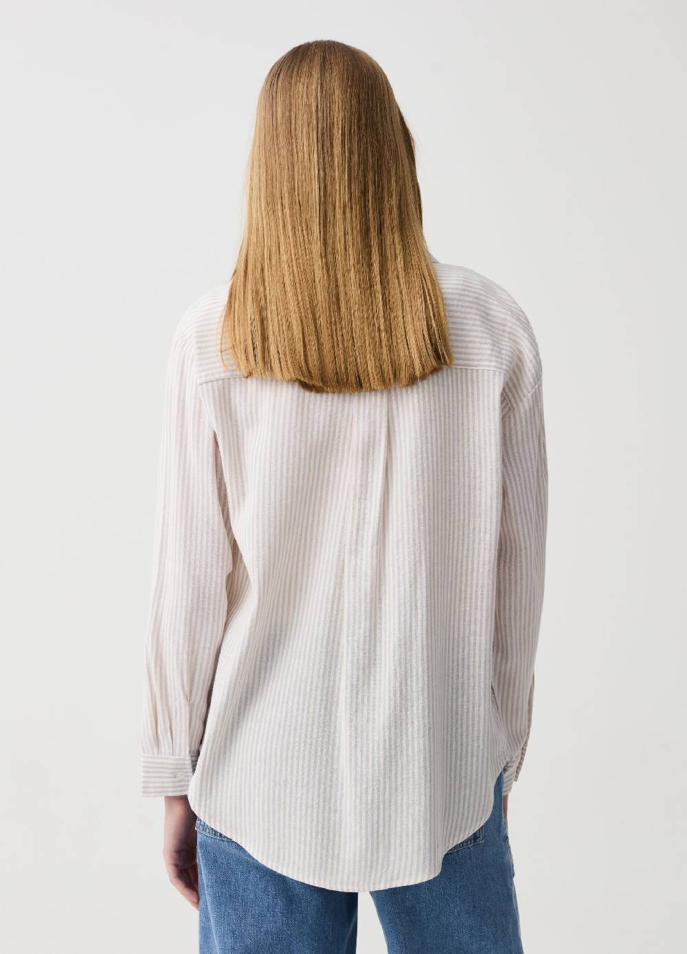 Ovs Camicia A Righe Con Tasca