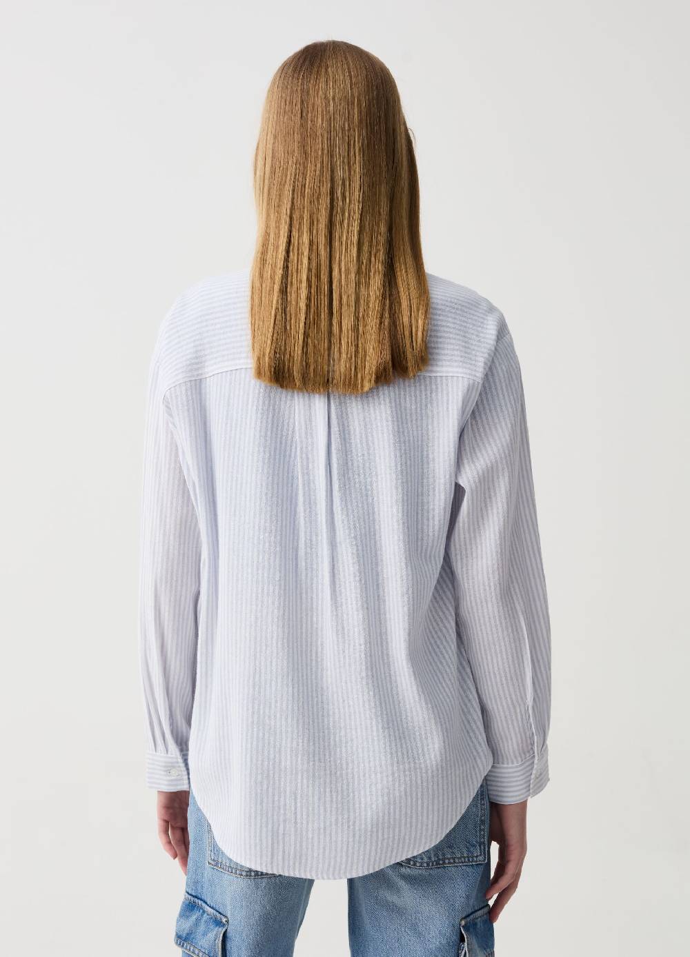 Ovs Camicia A Righe Con Tasca