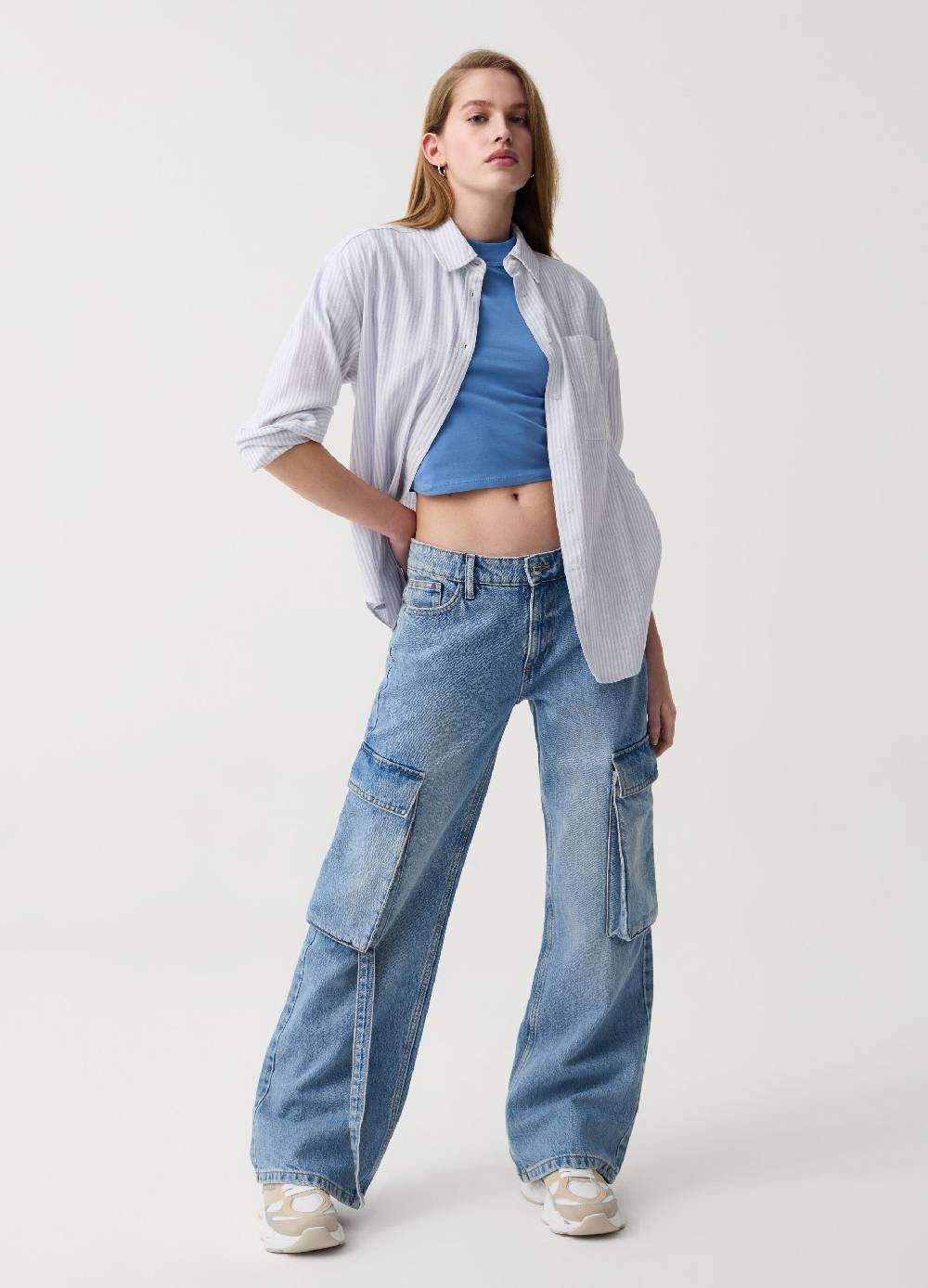 Ovs Camicia a righe con tasca