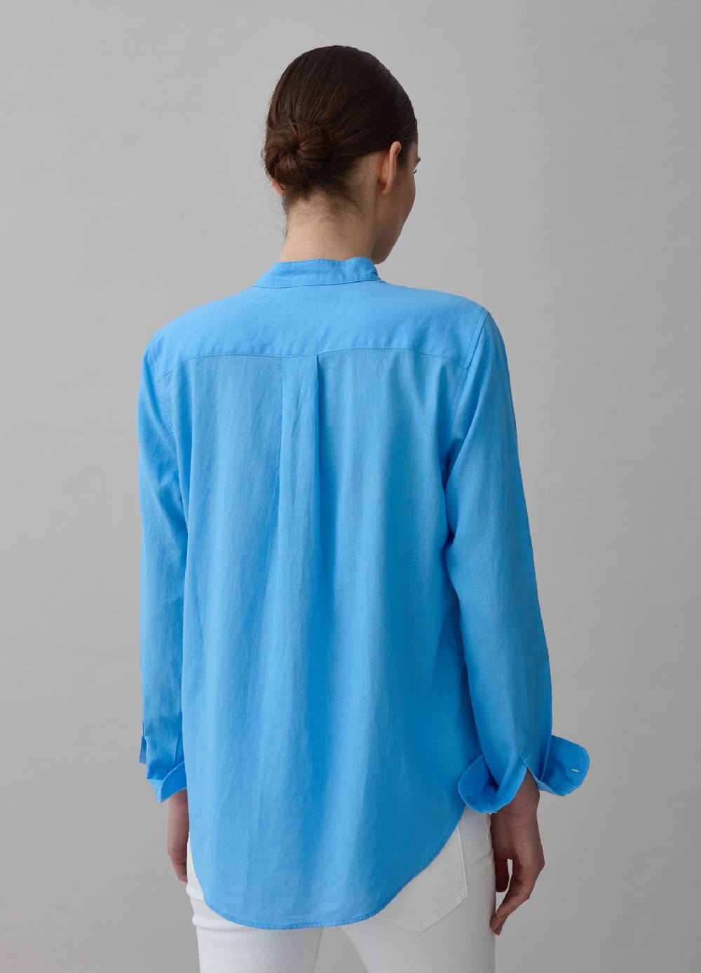 Ovs Camicia Con Collo Alla Coreana E Tasca