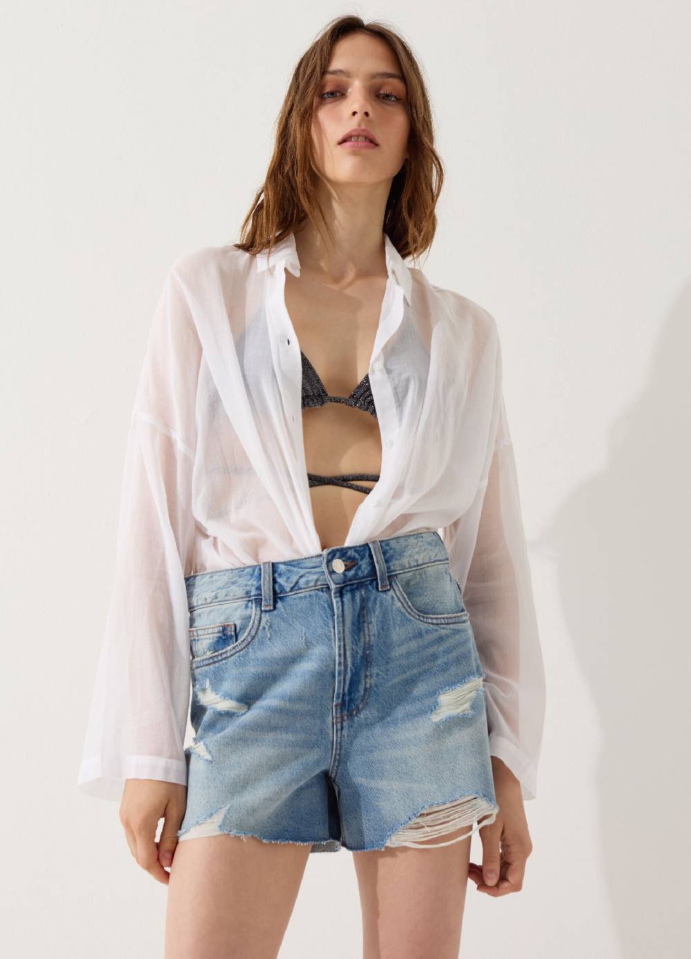 Ovs Camicia copri costume in cotone