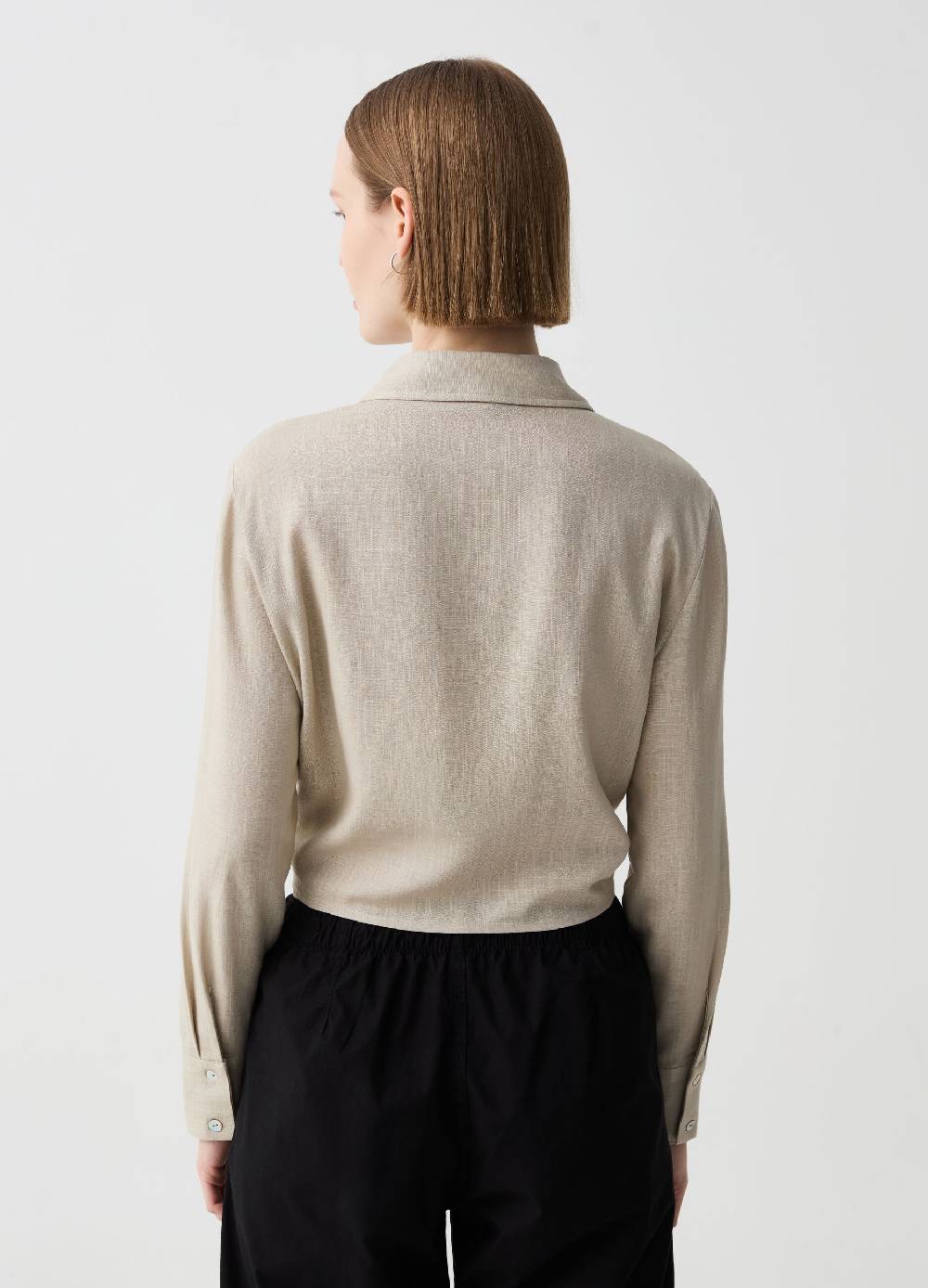 Ovs Camicia Crop Con Nodo