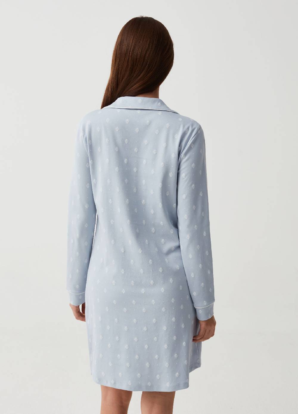 Ovs Camicia Da Notte Con Bottoni Stampa Arabesque