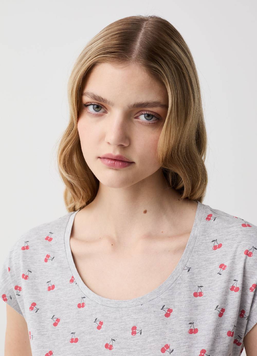 Ovs Camicia Da Notte Con Stampa Ciliegie