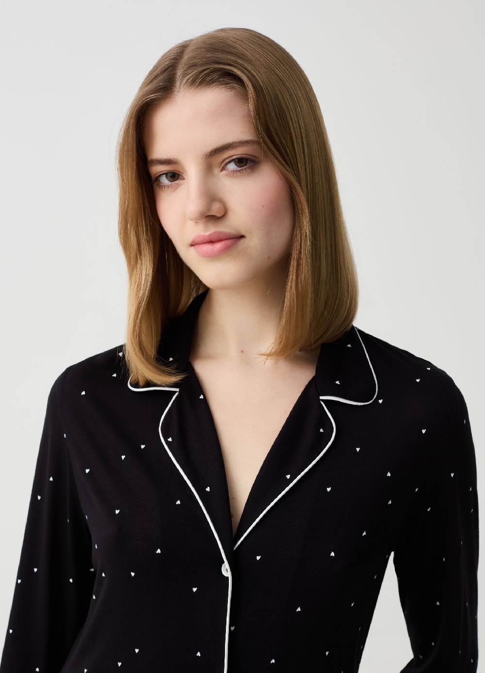 Ovs Camicia Da Notte Con Stampa Cuoricini