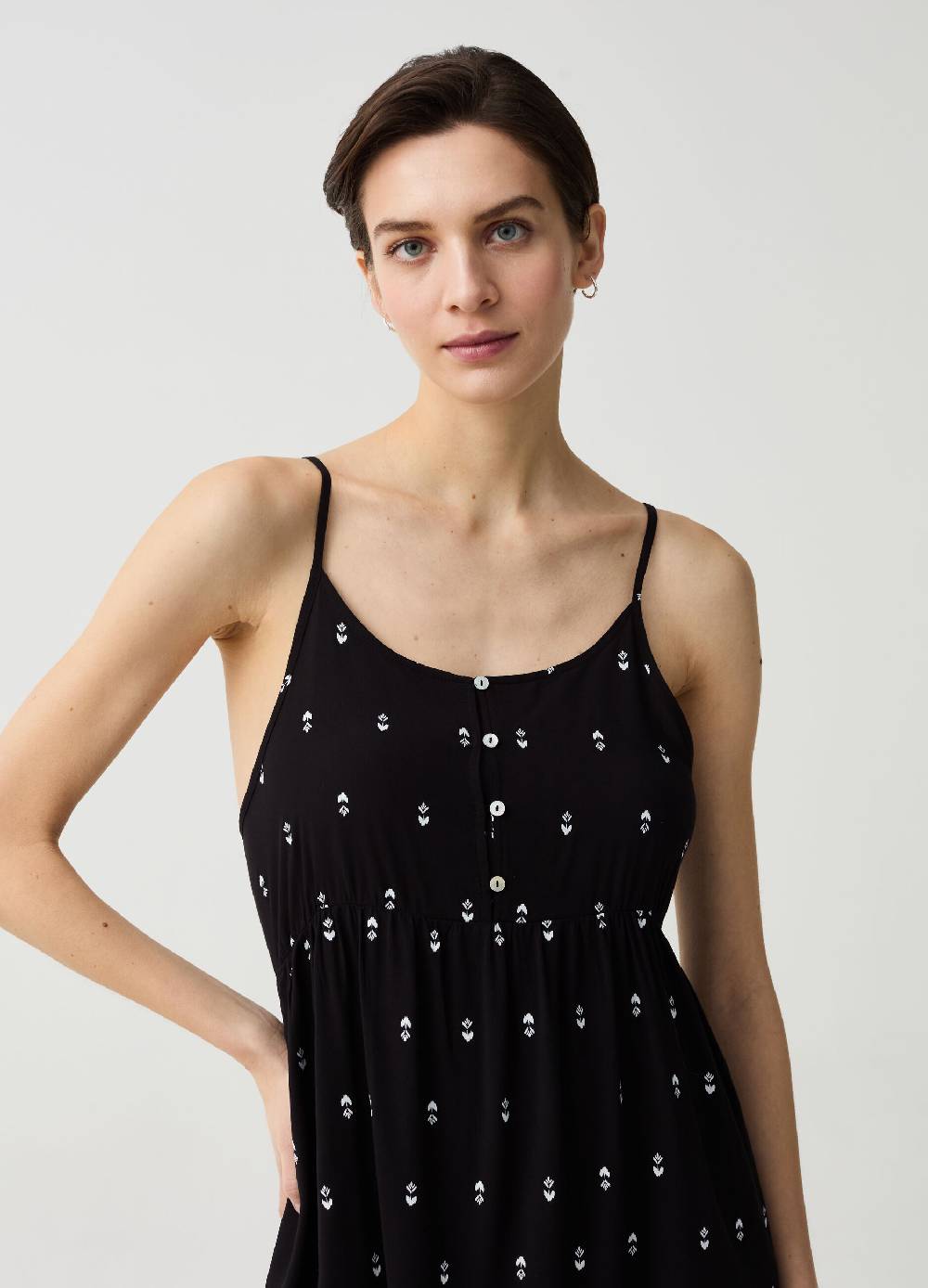 Ovs Camicia Da Notte Con Stampa Etnica