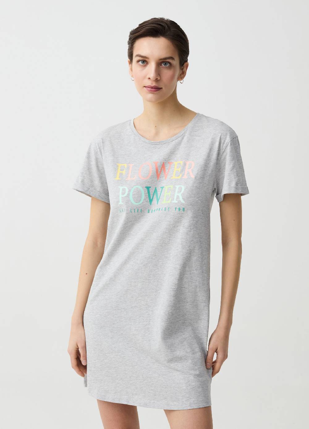 Ovs Camicia da notte con stampa lettering