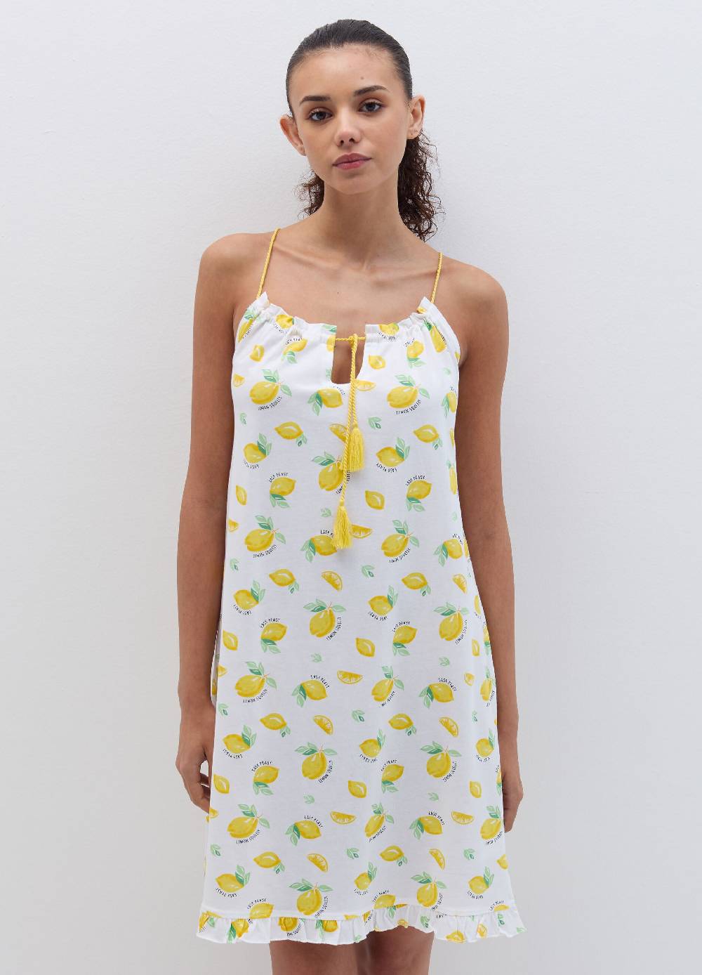 Ovs Camicia da notte con stampa limoni