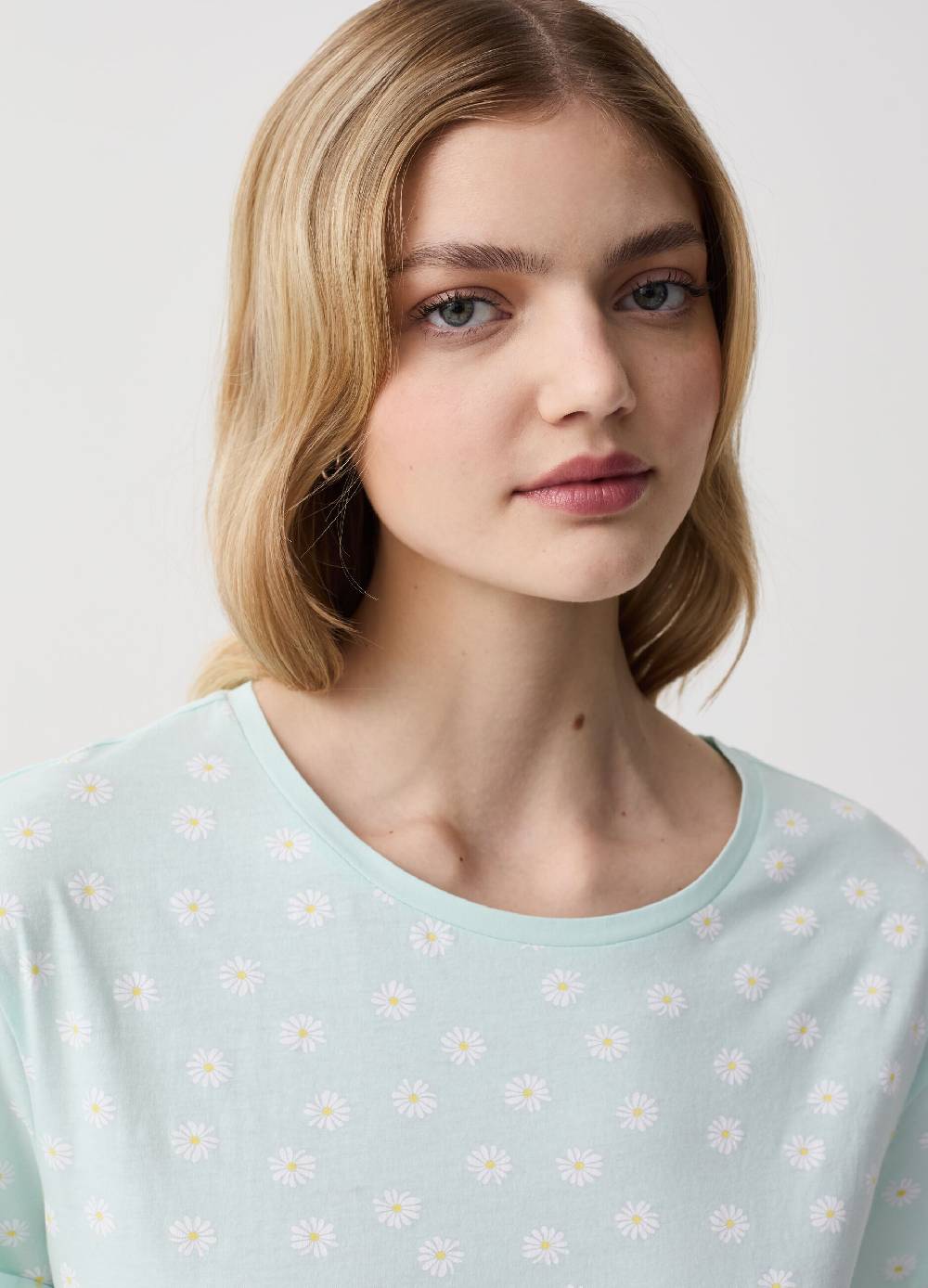 Ovs Camicia Da Notte Con Stampa Margherite