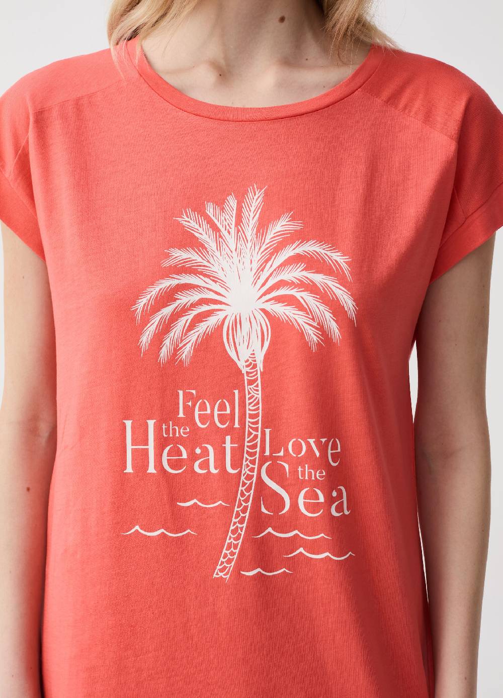 Ovs Camicia Da Notte Con Stampa Tropicale