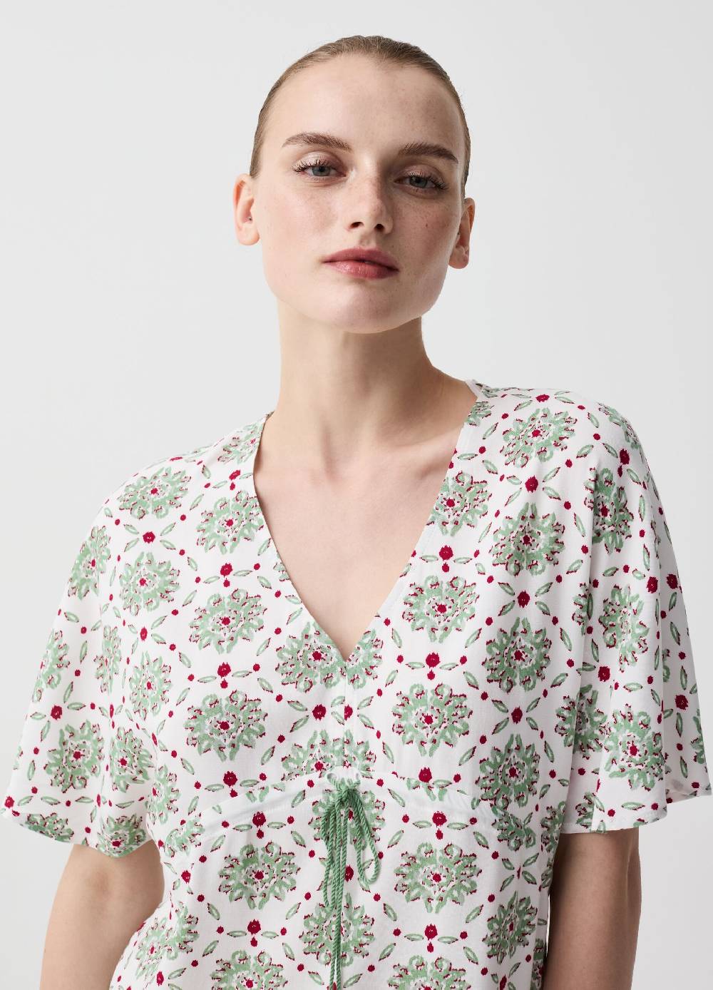 Ovs Camicia Da Notte Floreale Con Coulisse