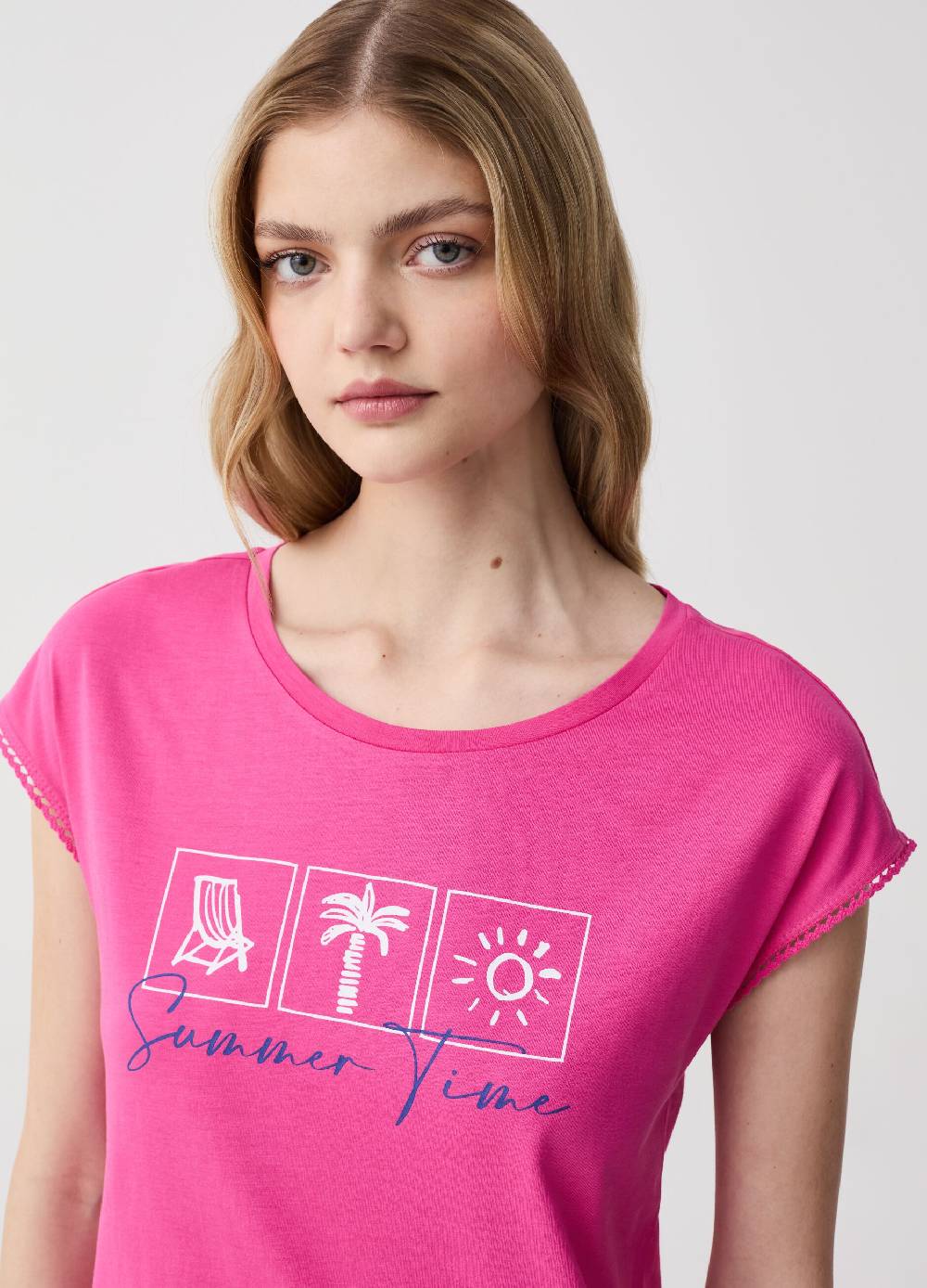 Ovs Camicia Da Notte In Cotone Bio Con Stampa