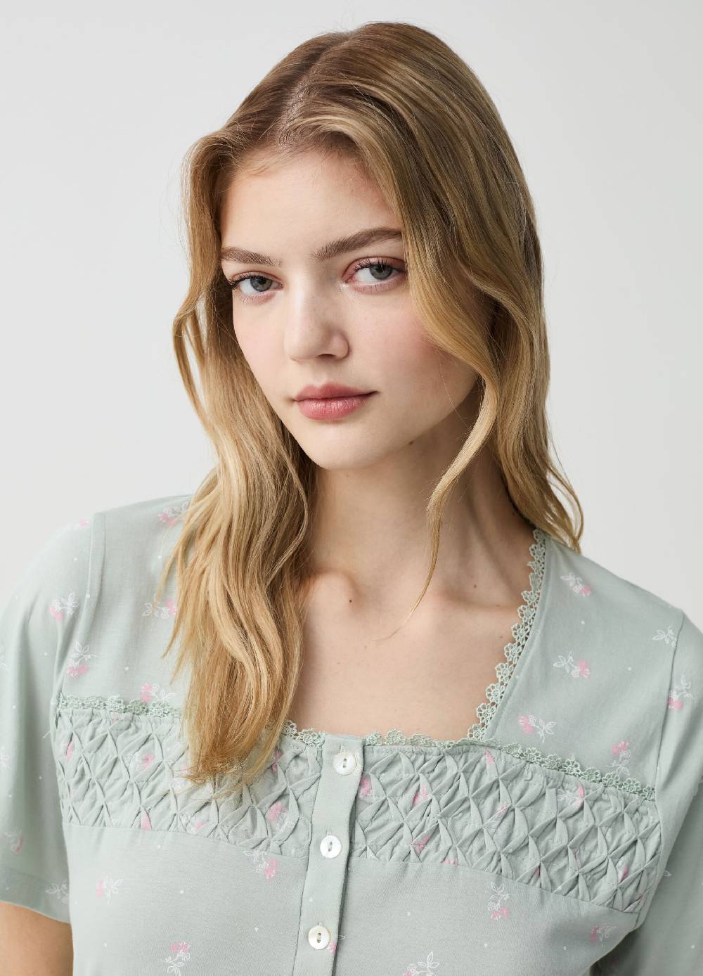 Ovs Camicia Da Notte In Cotone Bio Fantasia