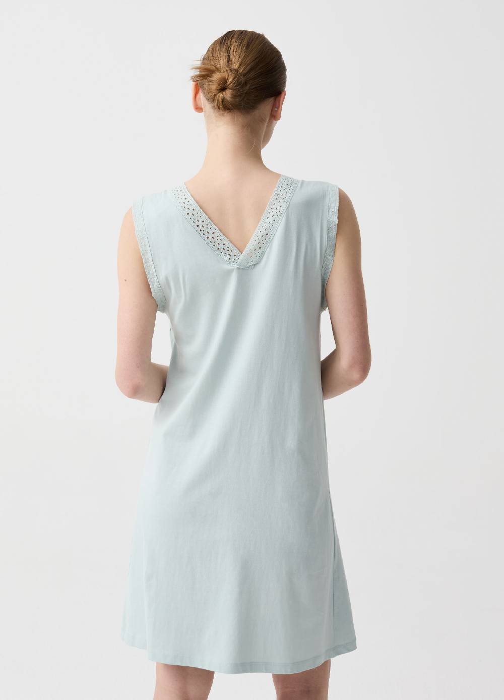 Ovs Camicia Da Notte Scollo A V Con Sangallo