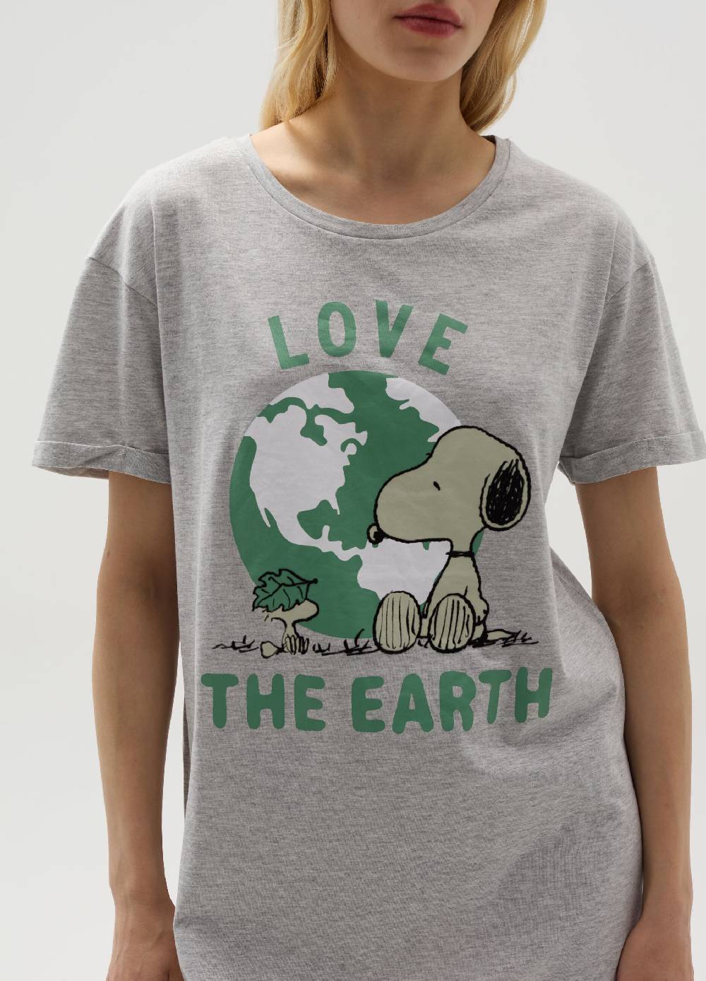 Ovs Camicia Da Notte Stampa Snoopy